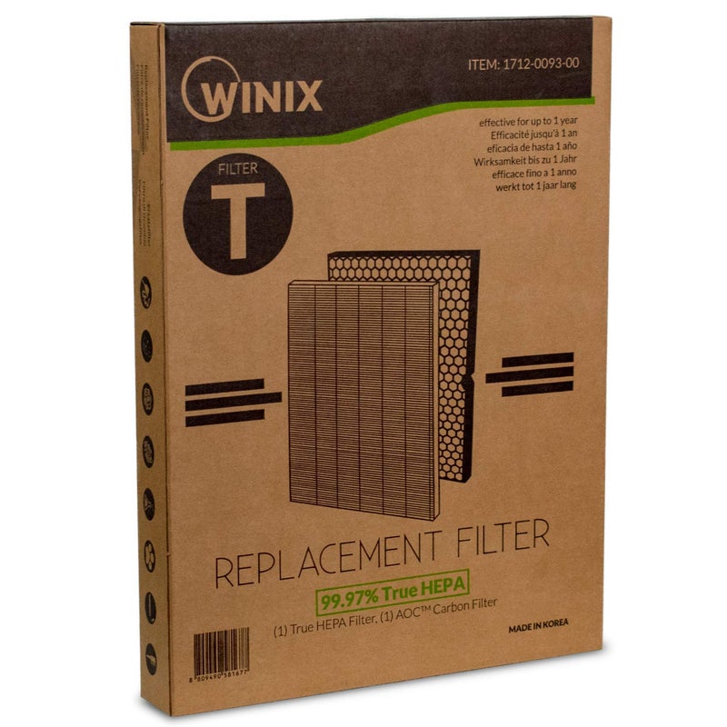 Winix 1712-0093-00 Air Purifier Replacement Filter T, for HR900, White - Image 4